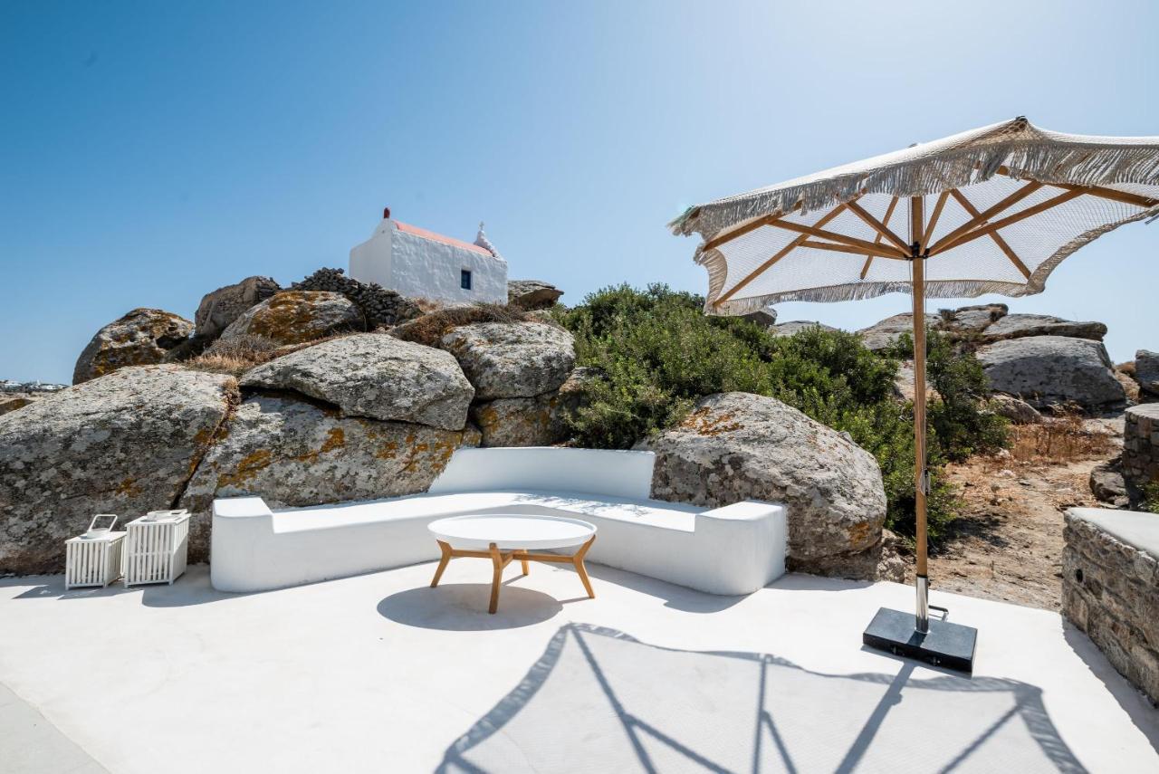 Villa Petra Mare Above Mykonos Town Private Pool Exterior foto