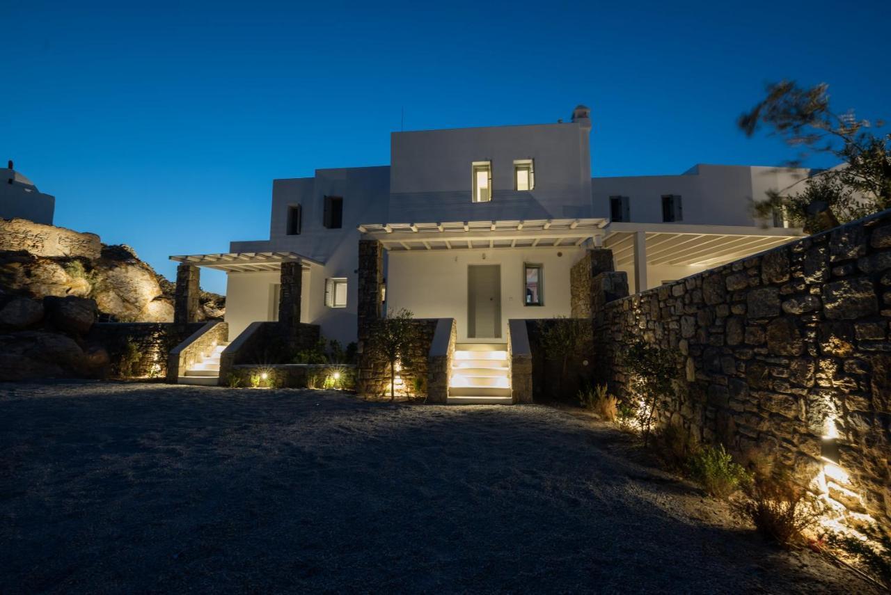 Villa Petra Mare Above Mykonos Town Private Pool Exterior foto